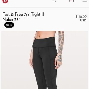 Lululemon Fast and Free Tights